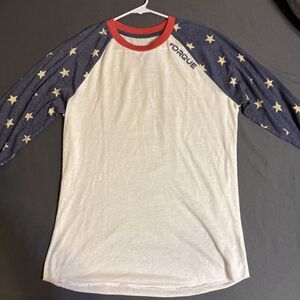 Chad Mendes UFC 179 Walkout Shirt Torque Sports 3/4 Sleeves Stars Red White blue